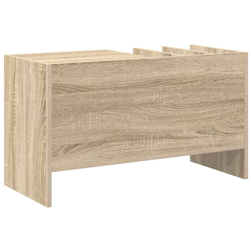 Meuble à vinyles avec étagère Chêne Sonoma 78,5 x 35 x 45 cm - XIOS