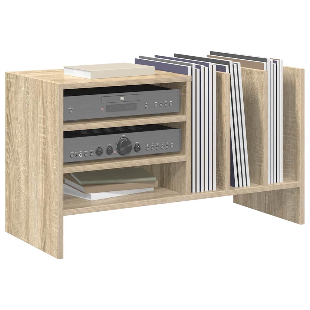 Meuble à vinyles avec étagère Chêne Sonoma 78,5 x 35 x 45 cm - XIOS