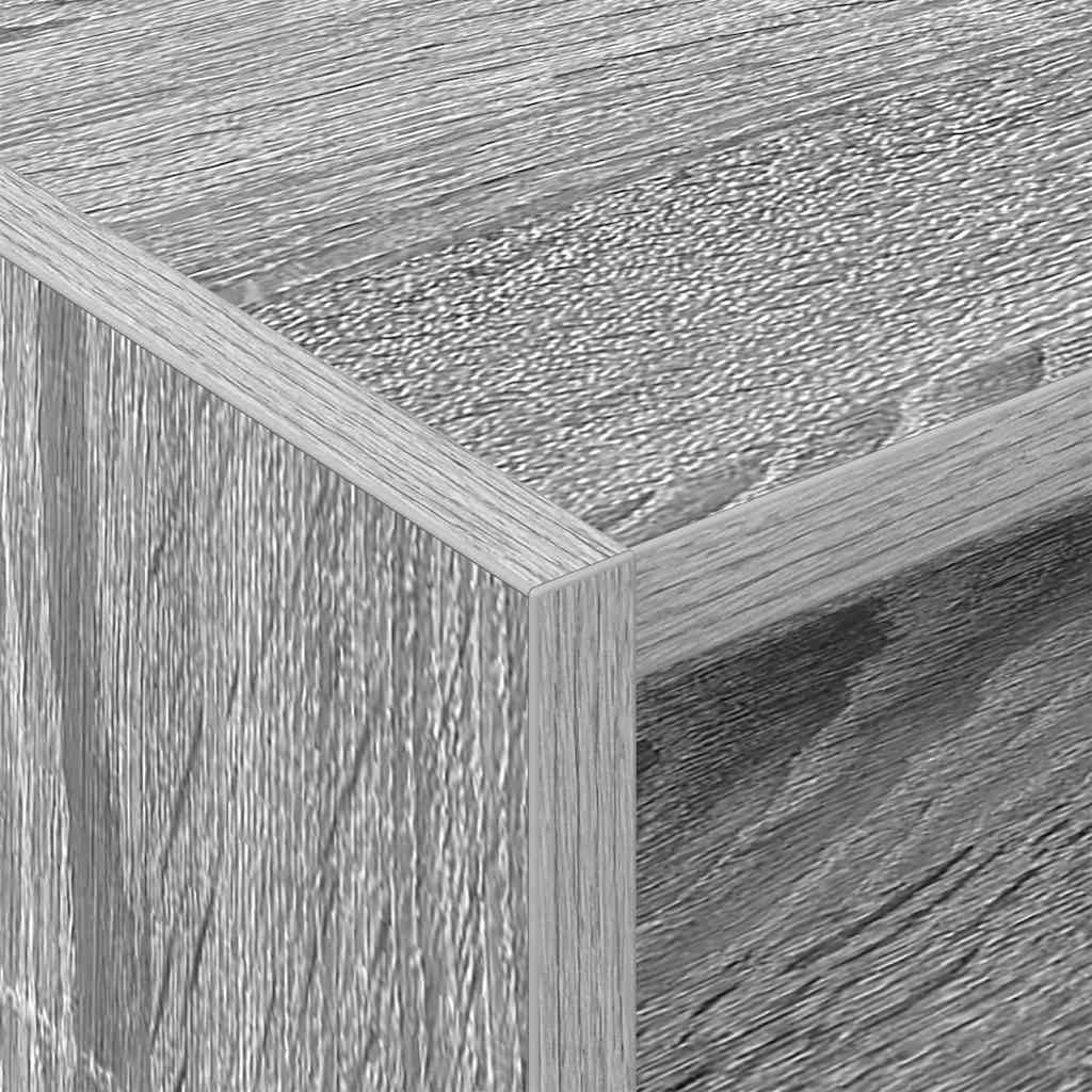 Meuble à vinyles avec étagère Gris Sonoma 78,5 x 35 x 45 cm - XIOS