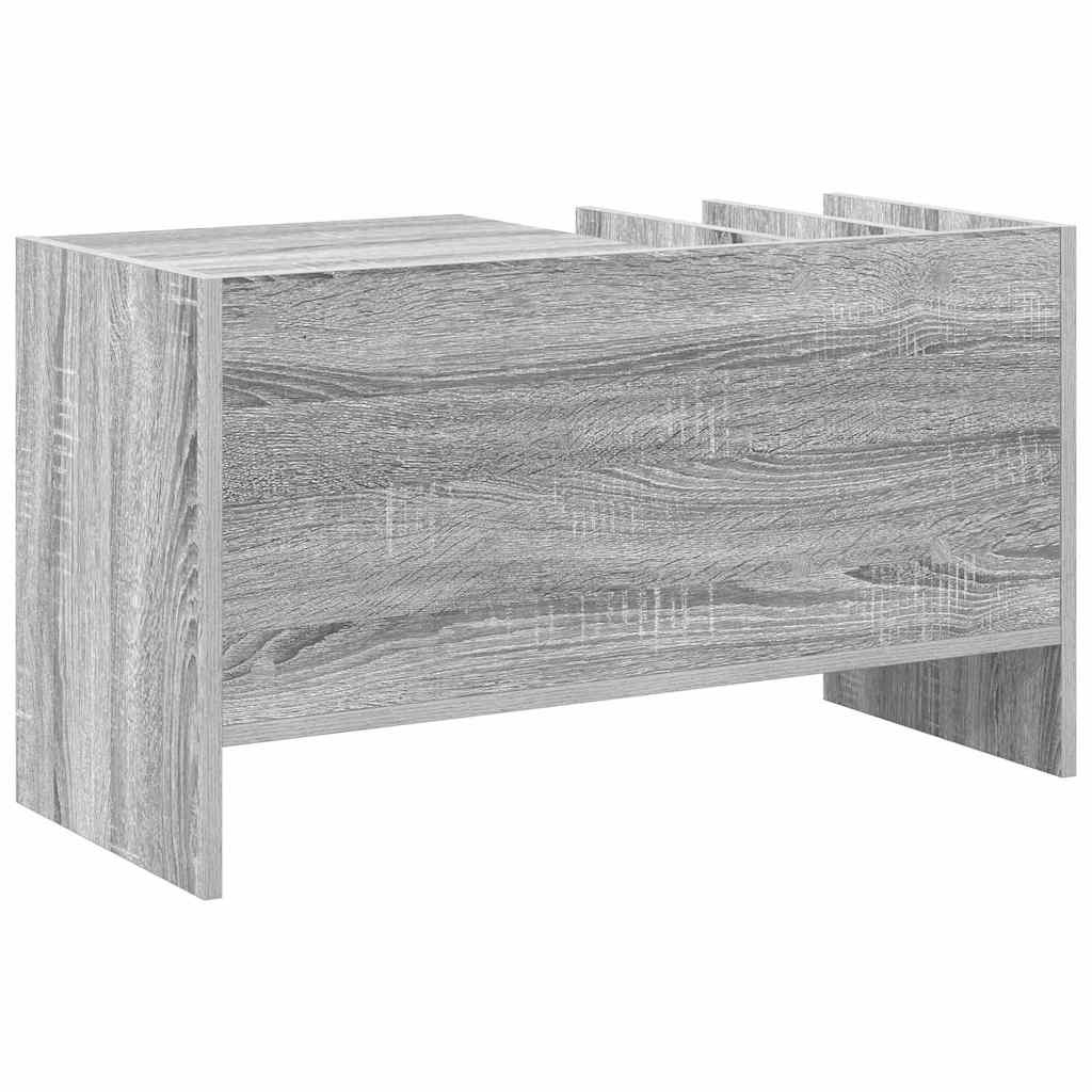 Meuble à vinyles Gris Sonoma 78,5 x 35 x 45 cm - XIOS