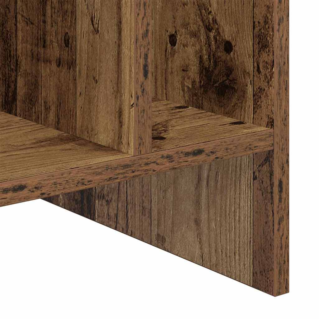 Meuble à vinyles avec étagère Bois ancien 78,5 x 35 x 45 cm - XIOS