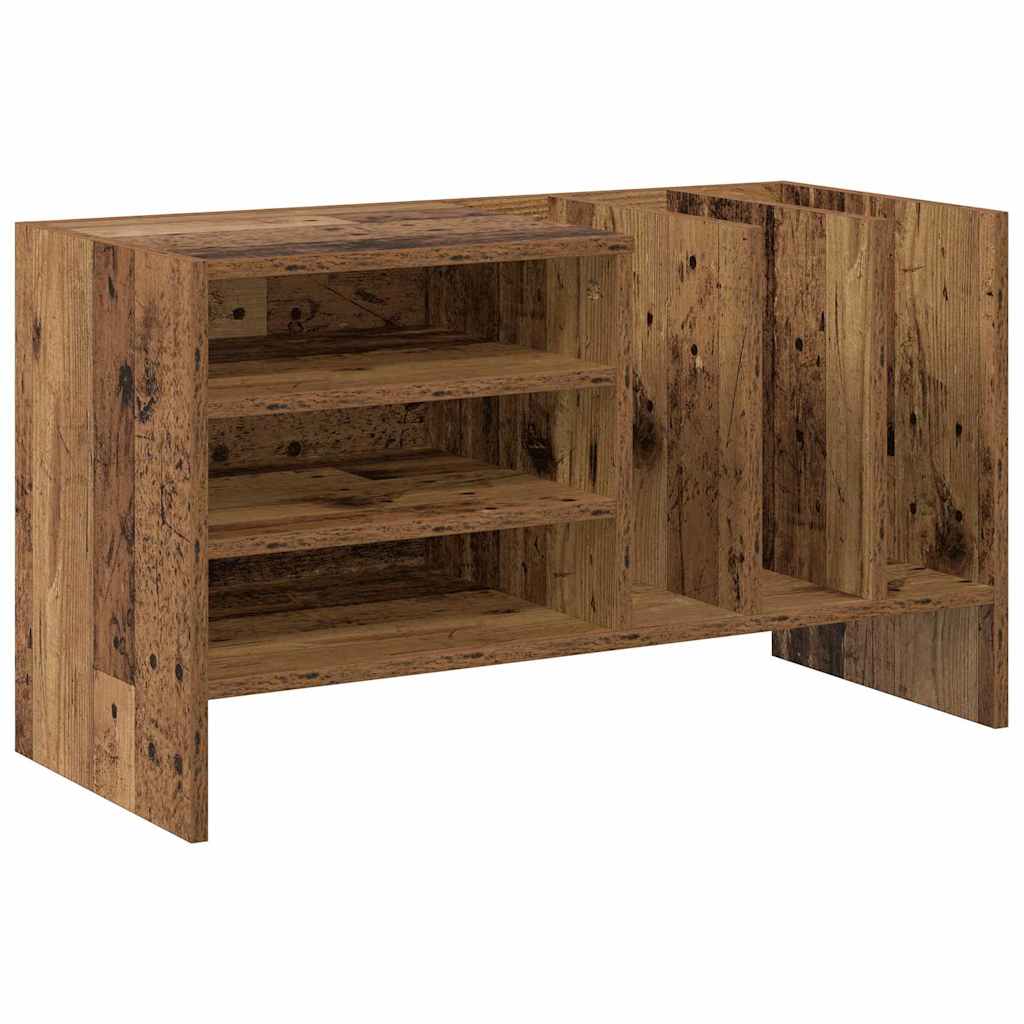 Meuble à vinyles avec étagère Bois ancien 78,5 x 35 x 45 cm - XIOS