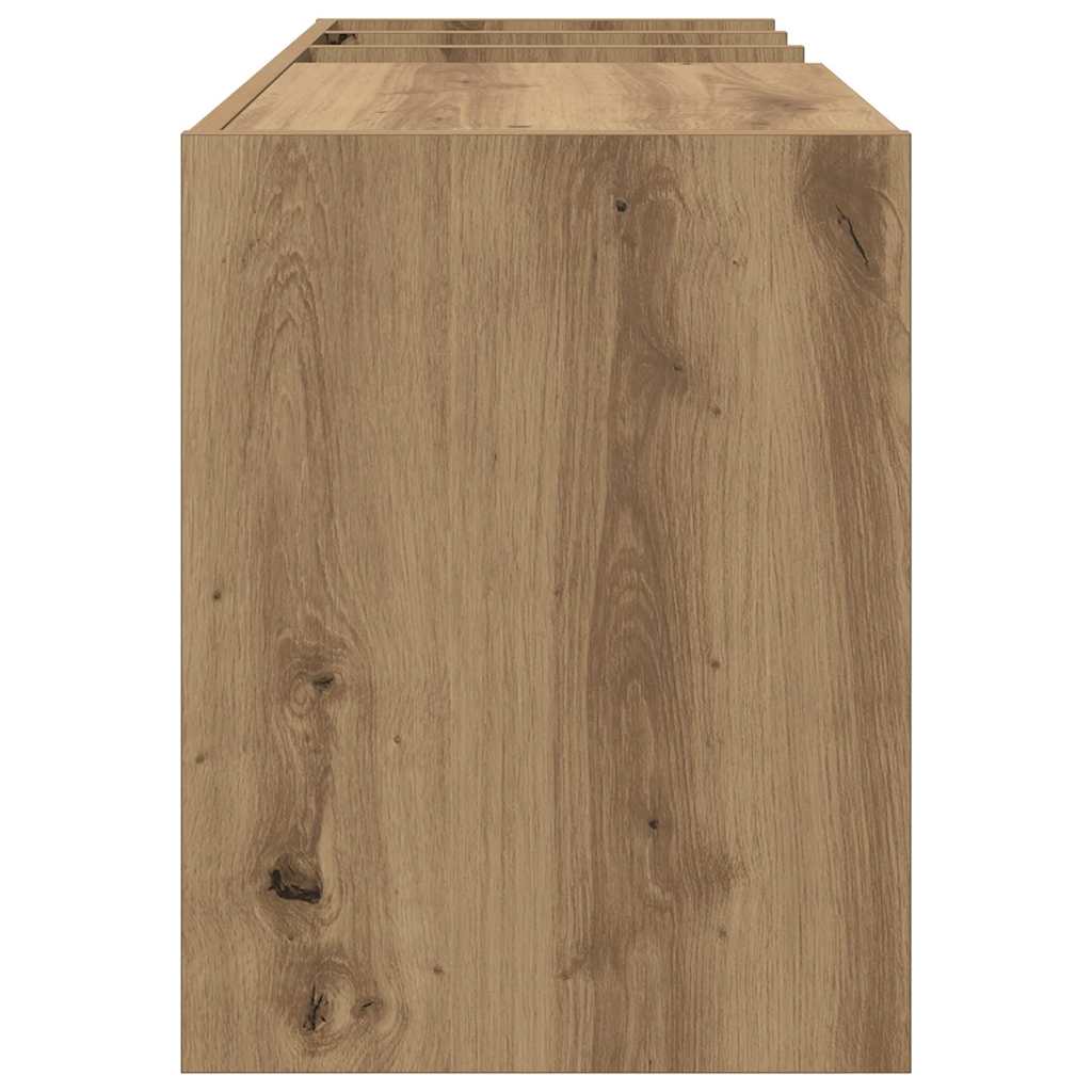 Meuble à vinyles Chêne artisanal 78,5 x 35 x 45 cm - XIOS