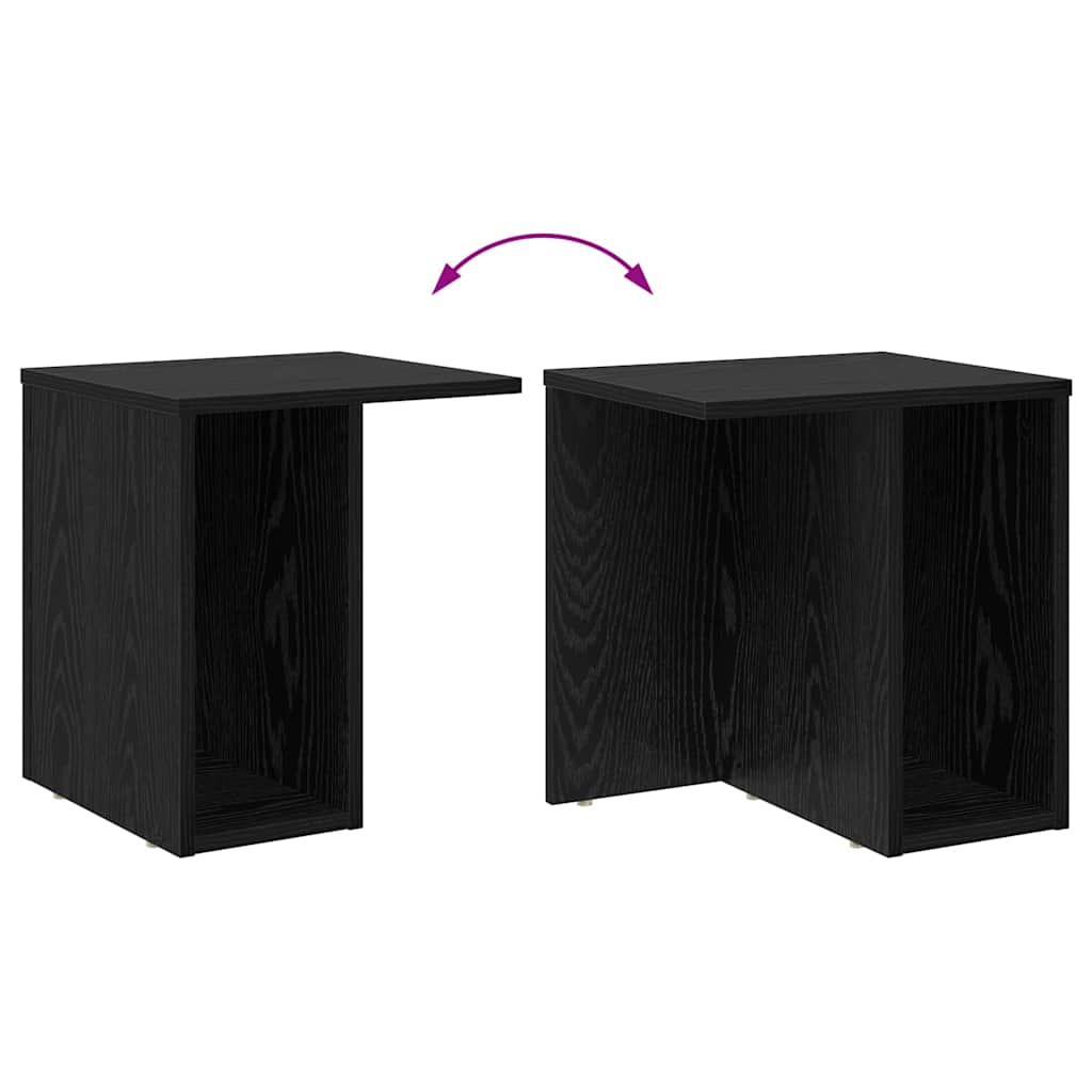 Table d'appoint 2 pcs Chêne noir 37 x 32 x 40 cm - XIOS