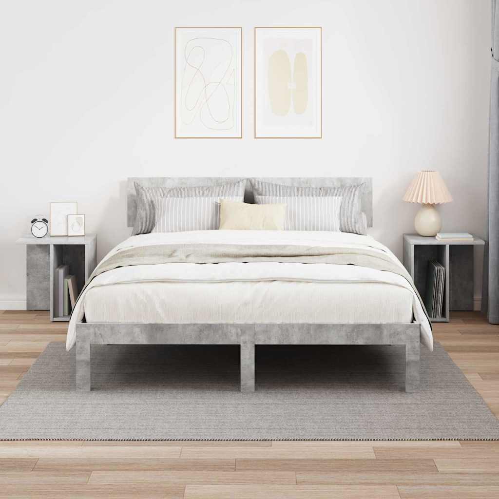 Table d'appoint 2 pcs Gris béton 37 x 32 x 40 cm - XIOS