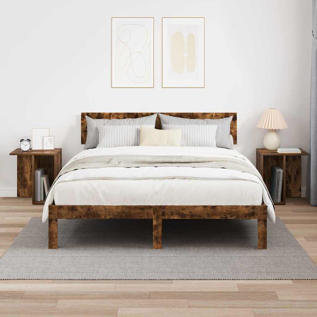 Table d'appoint 2 pcs Chêne fumé 37 x 32 x 40 cm - XIOS