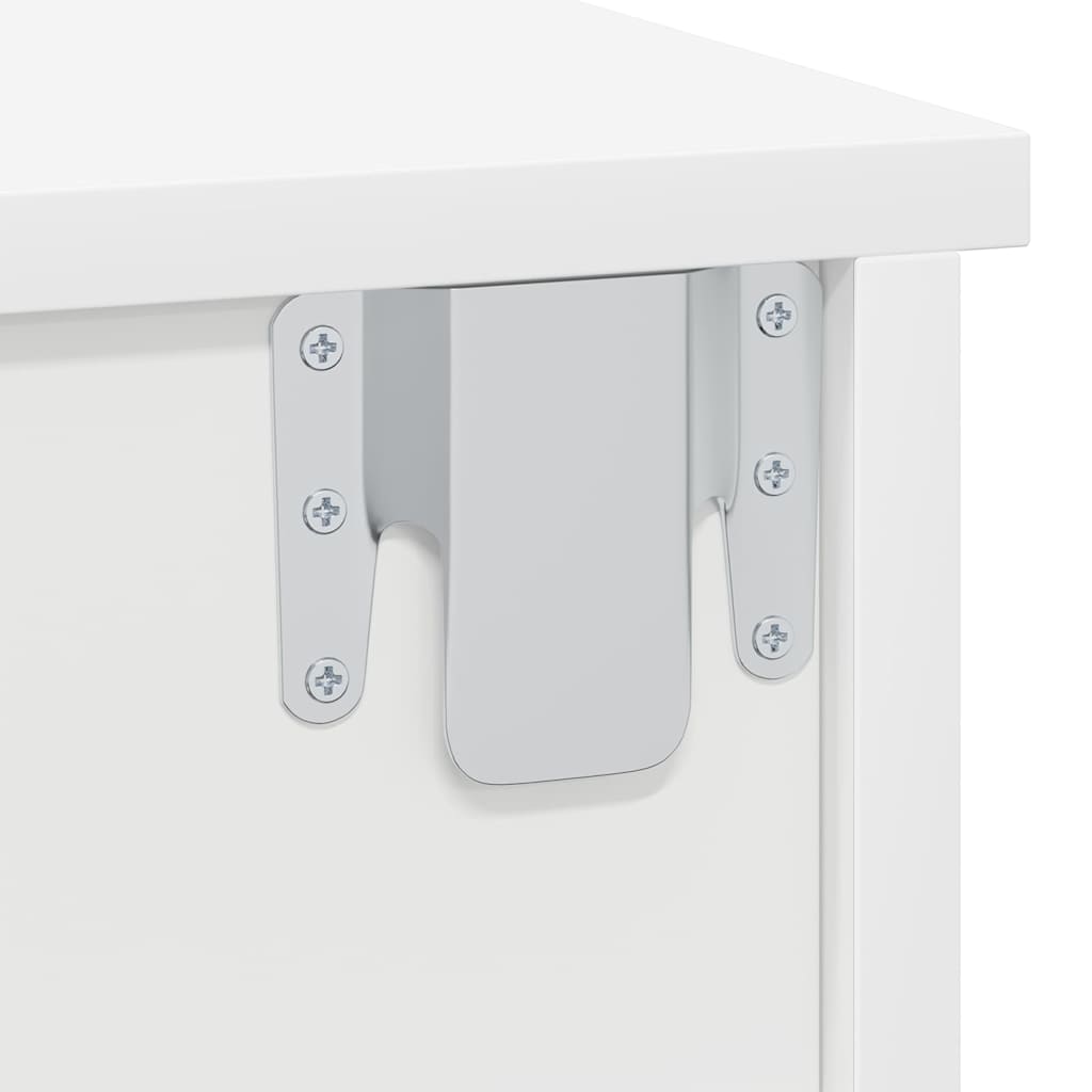 Table de chevet 2 pcs Blanc 40 x 31 x 15 cm Bois d'ingénierie - XIOS