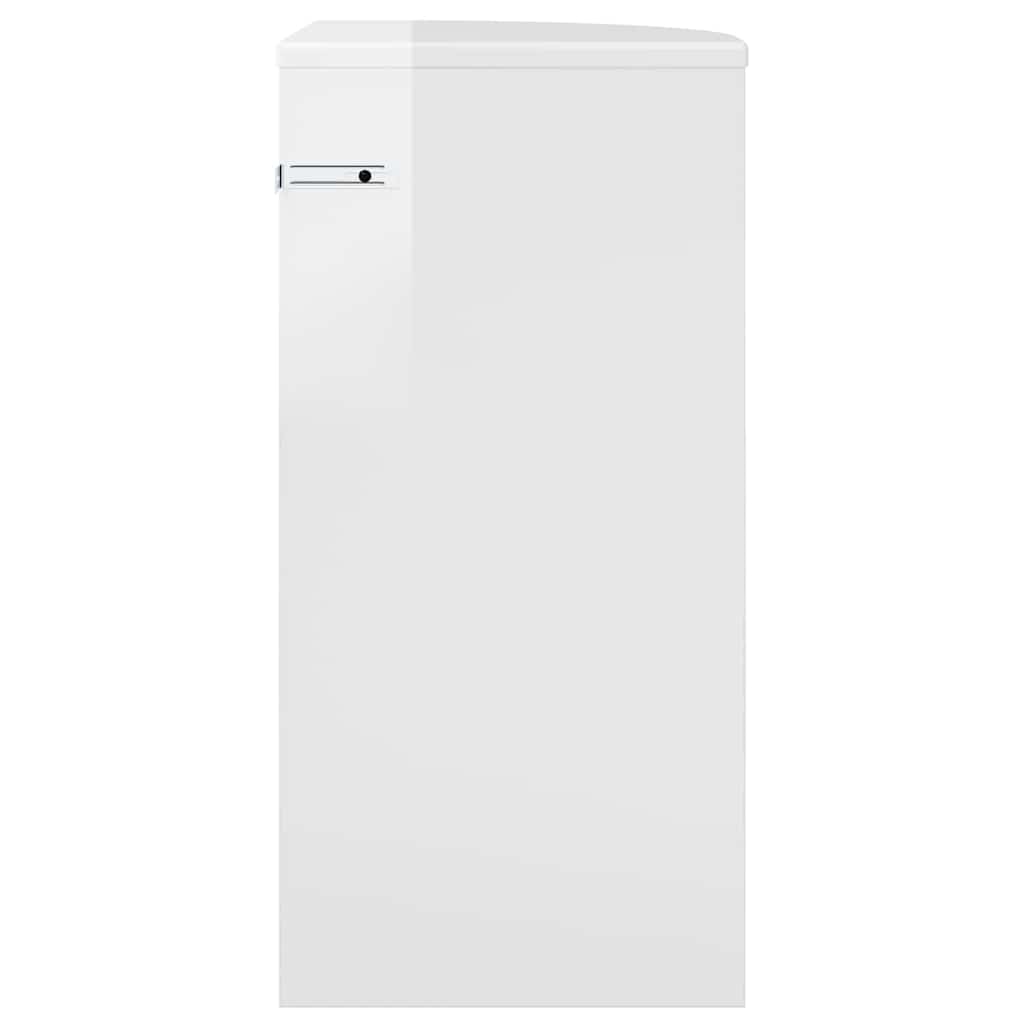 Table d'appoint Blanc brillant 29,6 x 29,6 x 60 cm - XIOS