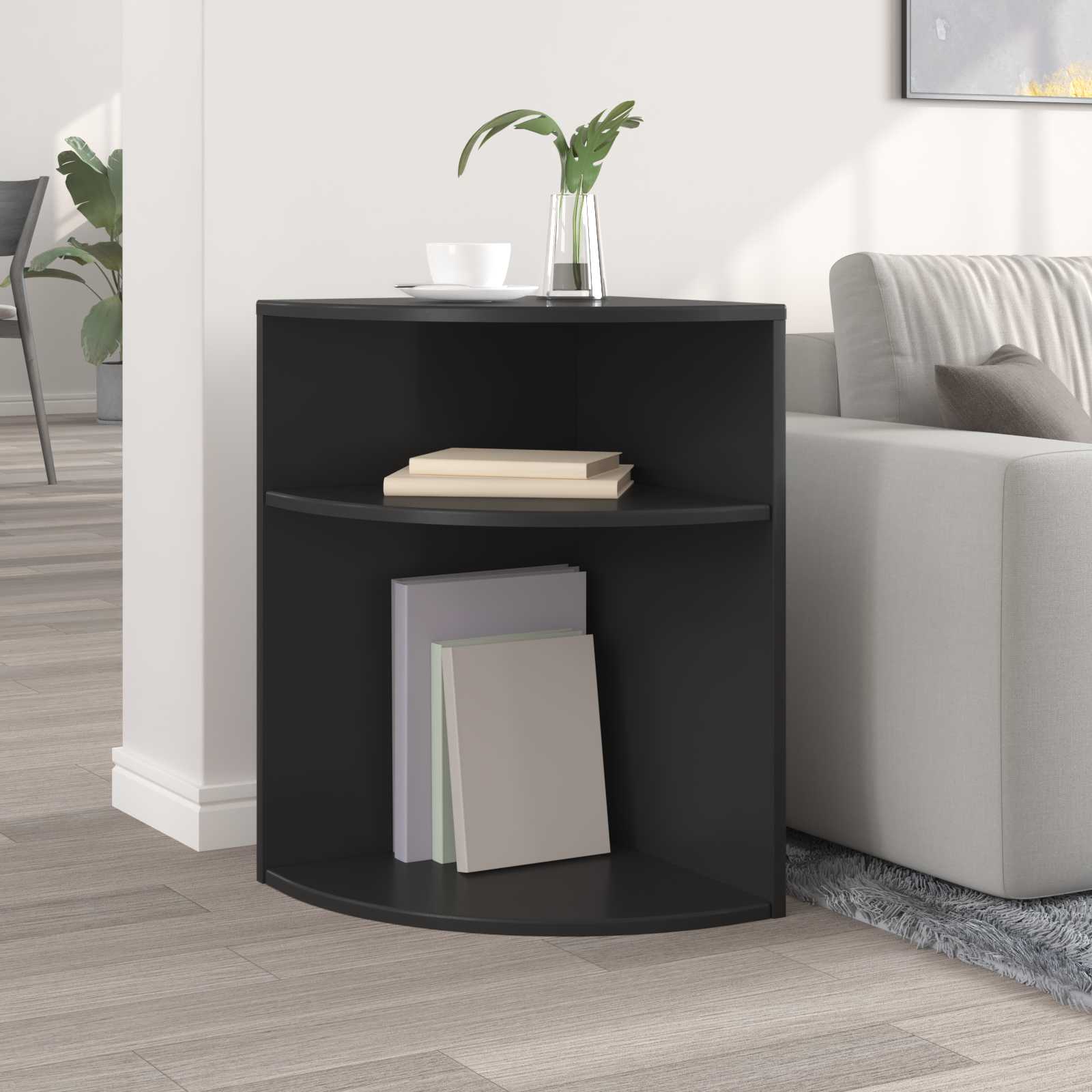 Table d'appoint Noir 39,7 x 39,7 x 60 cm Bois d'ingénierie