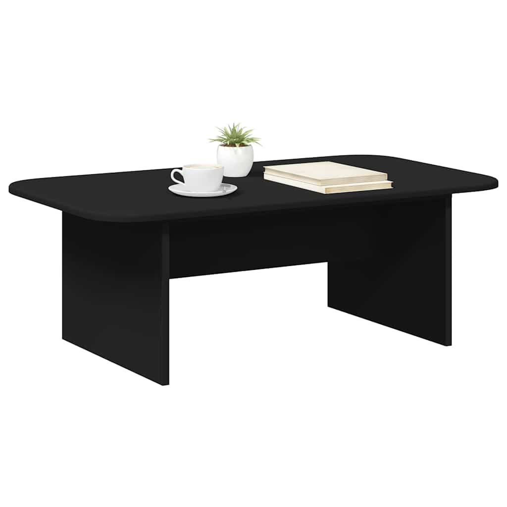 Table basse Noir 93 x 53 x 33 cm Bois d'ingénierie - XIOS