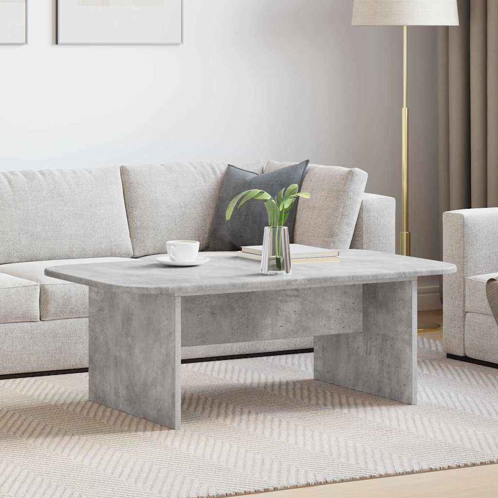 Table basse Gris béton 93 x 53 x 33 cm Bois d'ingénierie - XIOS