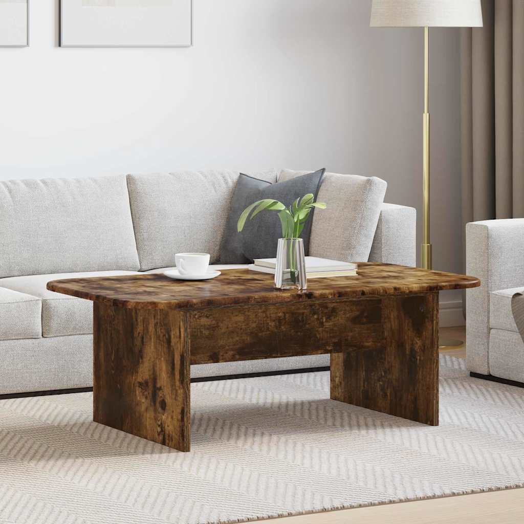 Table basse Chêne fumé 93 x 53 x 33 cm Bois d'ingénierie - XIOS