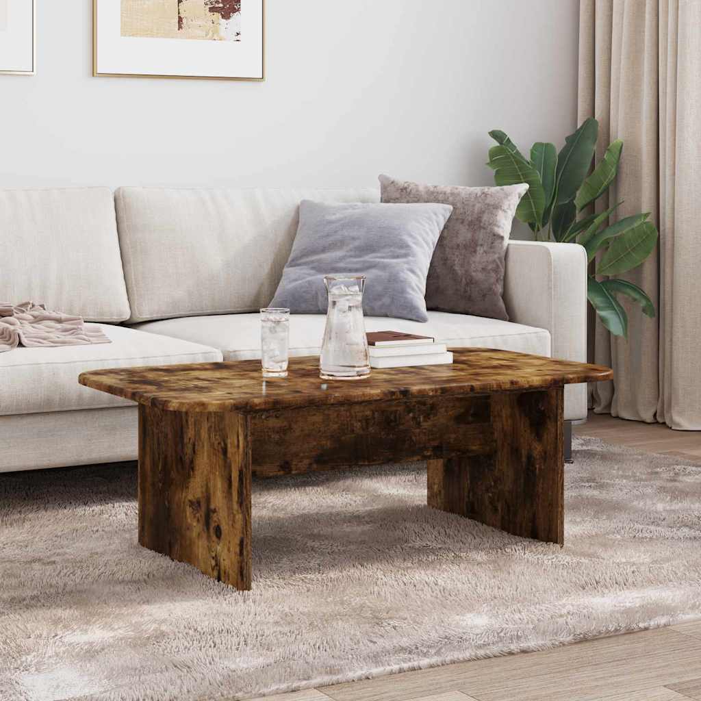 Table basse Chêne fumé 93 x 53 x 33 cm Bois d'ingénierie - XIOS
