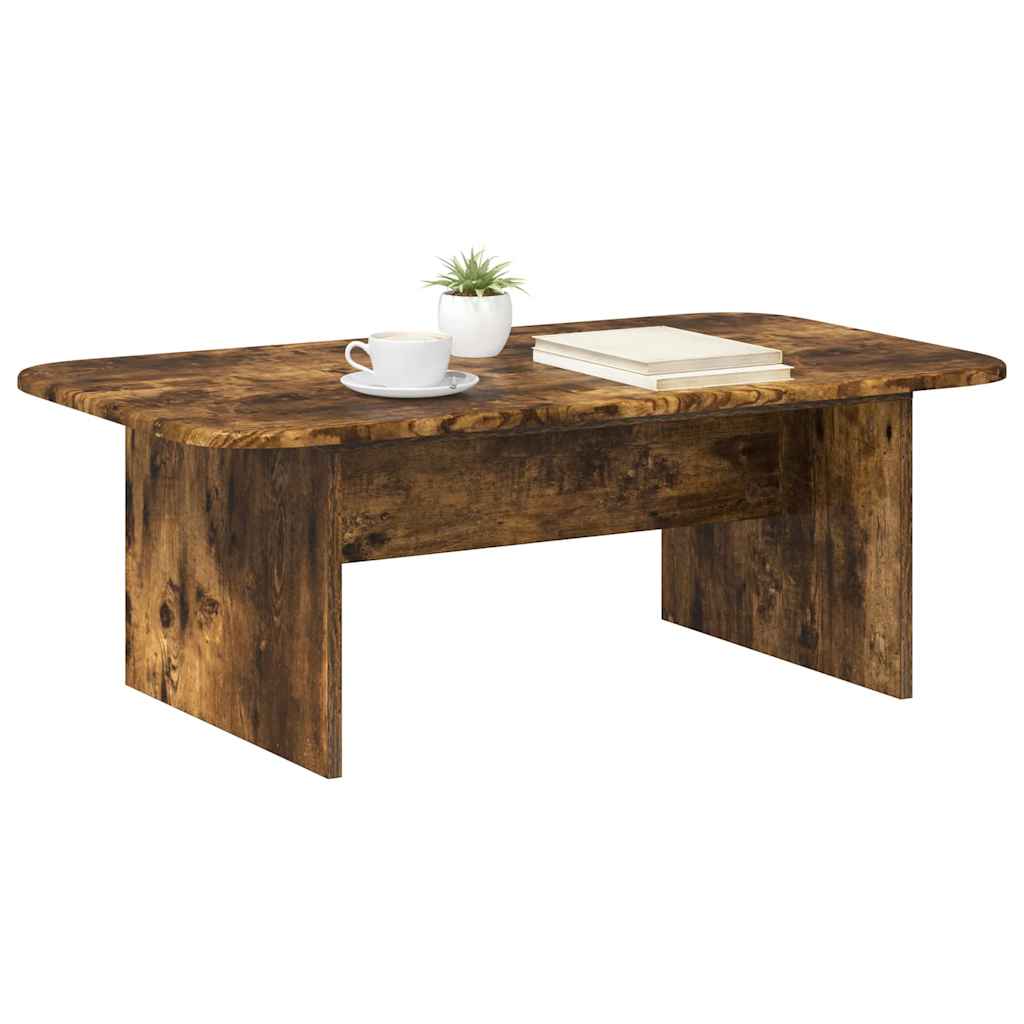 Table basse Chêne fumé 93 x 53 x 33 cm Bois d'ingénierie - XIOS