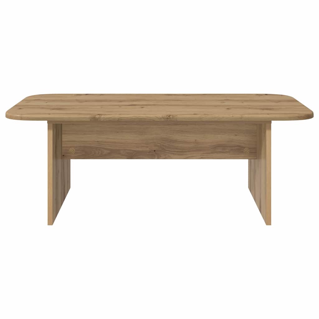 Table basse Chêne artisanal 93 x 53 x 33 cm Bois d'ingénierie - XIOS