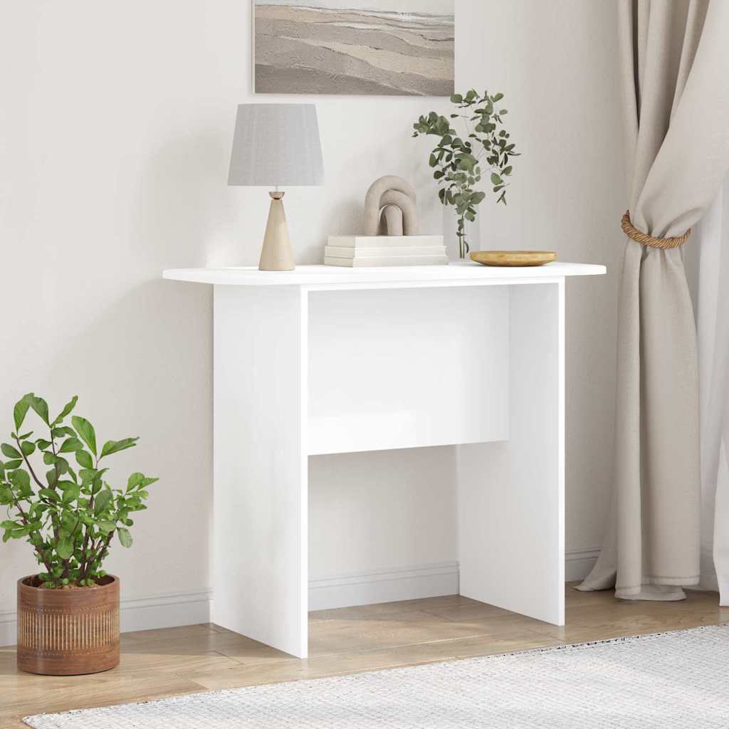 Table console Blanc 93 x 40 x 75 cm Bois d'ingénierie - XIOS