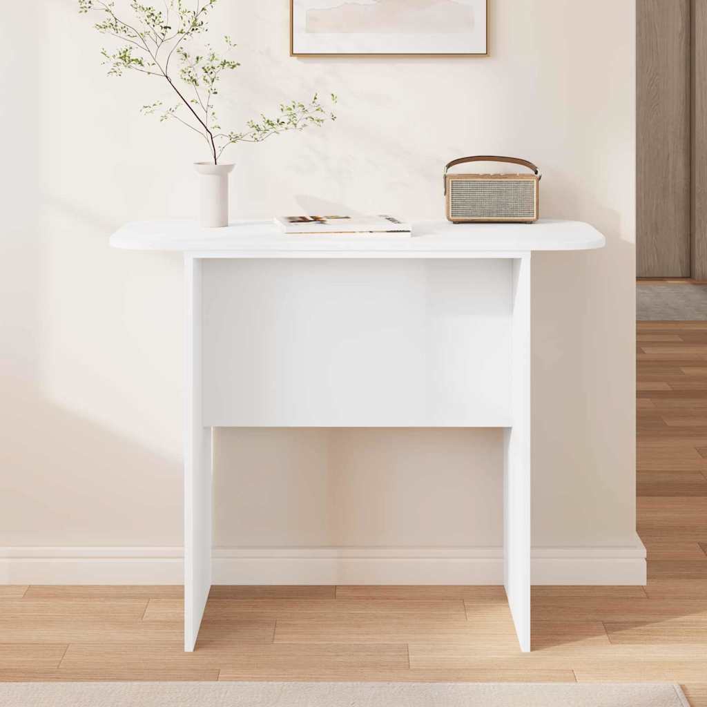 Table console Blanc 93 x 40 x 75 cm Bois d'ingénierie - XIOS