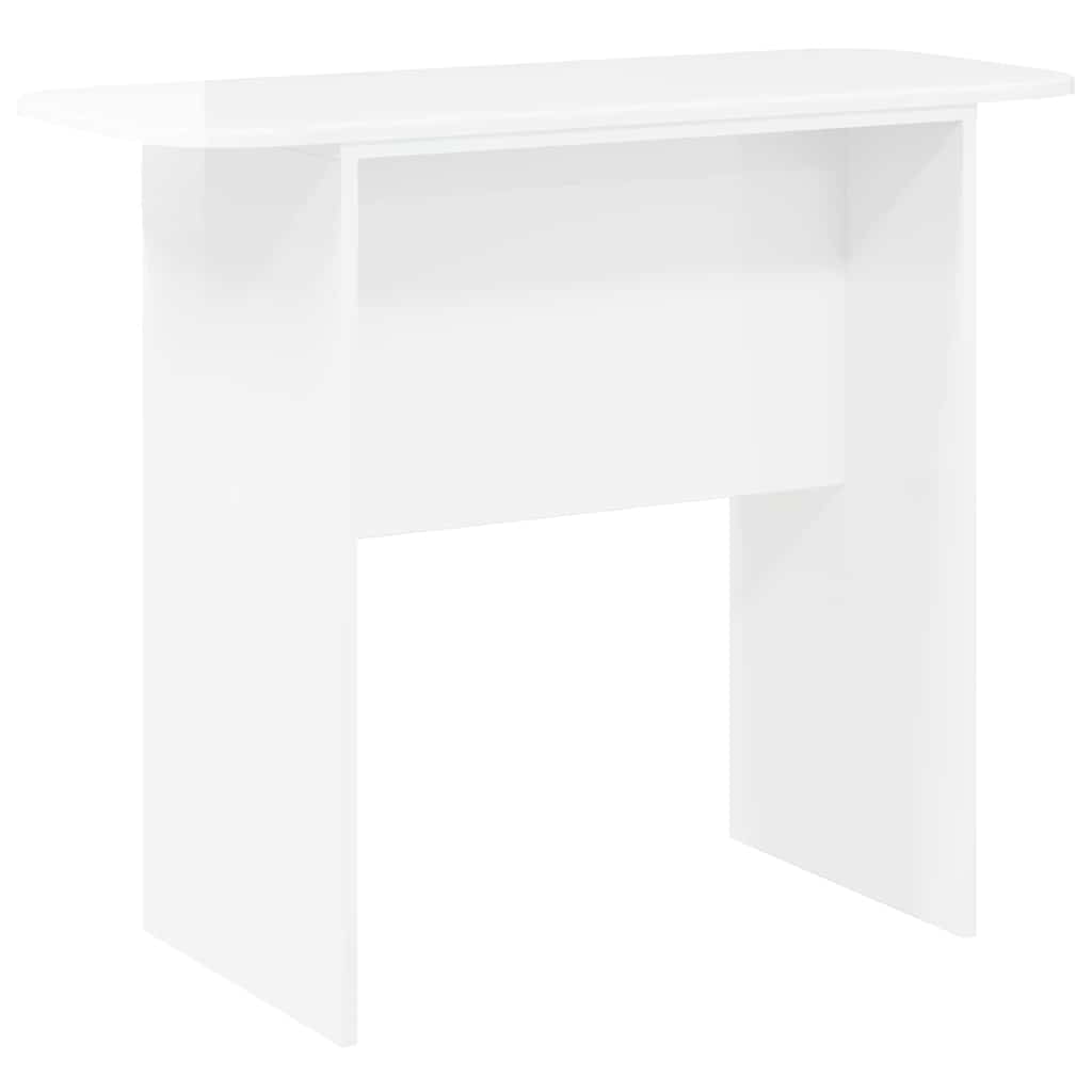 Table console Blanc brillant 93 x 40 x 75 cm Bois d'ingénierie - XIOS