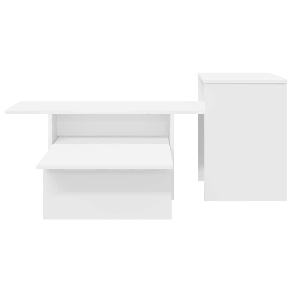 Table console Blanc 80 x 50 x 225 cm Bois d'ingénierie - XIOS