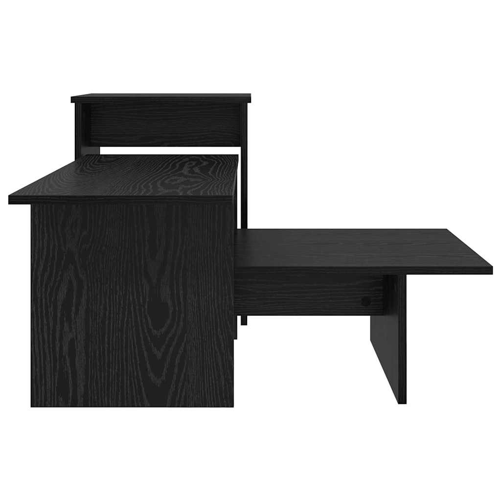 Table console Chêne noir 80 x 50 x 225 cm Bois d'ingénierie - XIOS