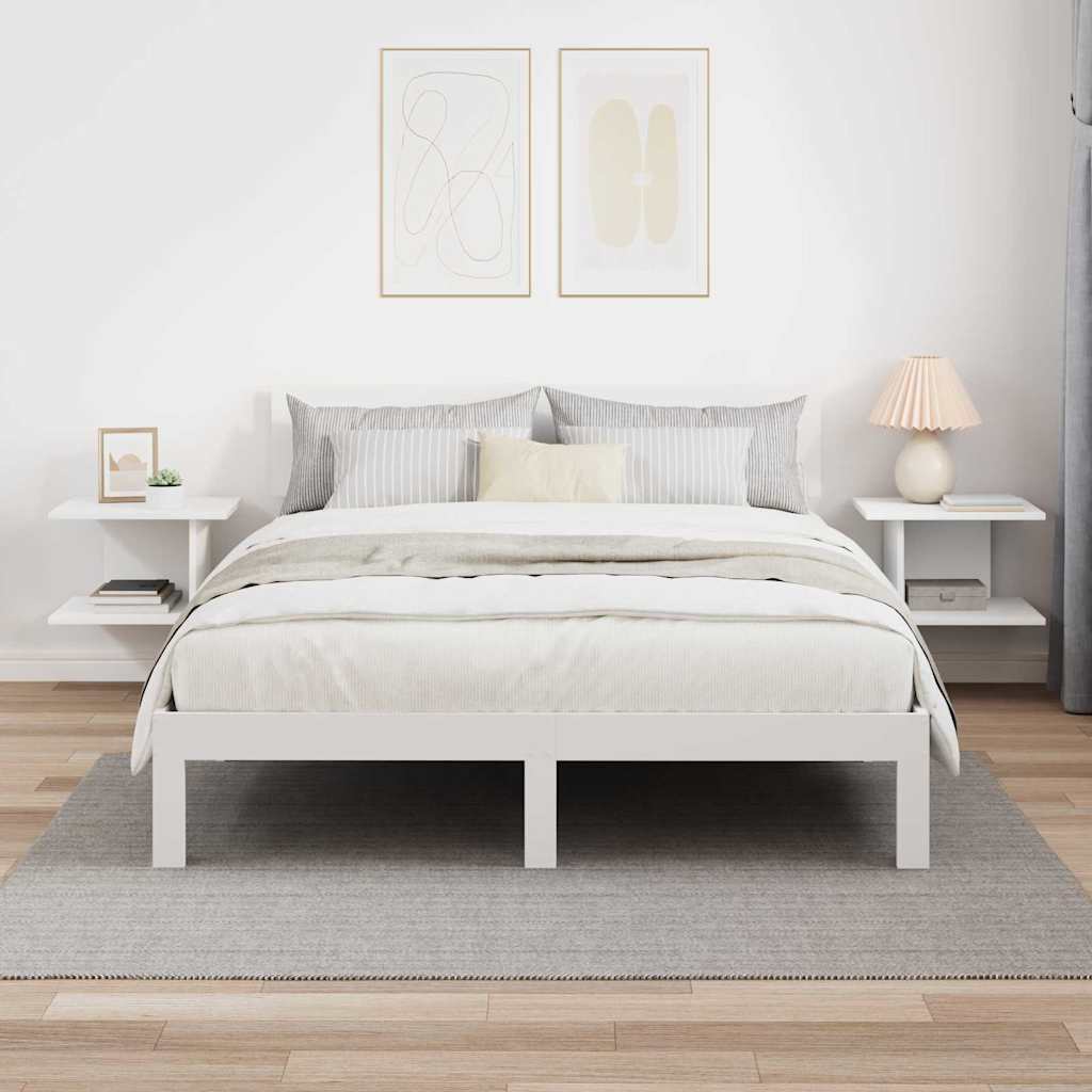 Table de chevet 2 pcs Blanc 40 x 30 x 25 cm Bois d'ingénierie - XIOS