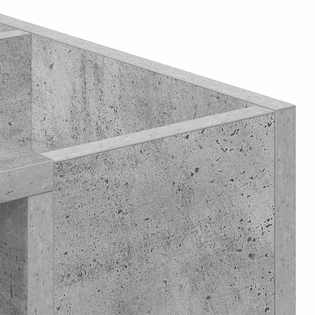 Table basse Gris béton 101,5 x 50 x 37 cm Bois d'ingénierie