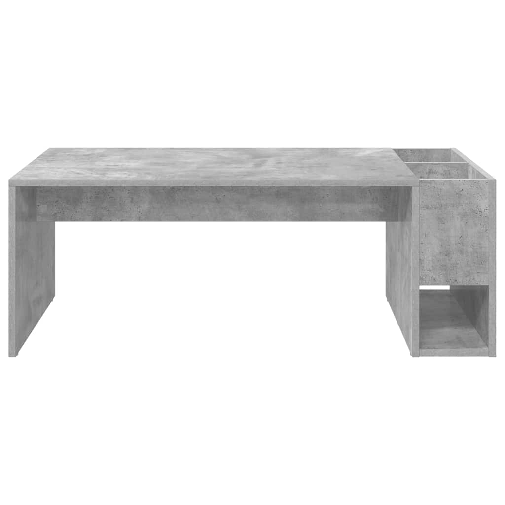 Table basse Gris béton 101,5 x 50 x 37 cm Bois d'ingénierie