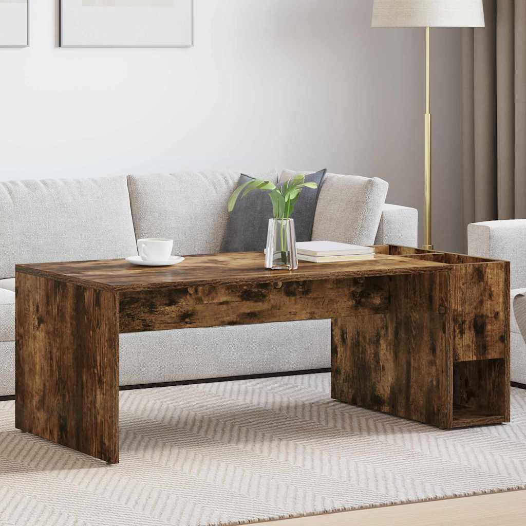 Table basse Chêne fumé 101,5 x 50 x 37 cm Bois d'ingénierie - XIOS