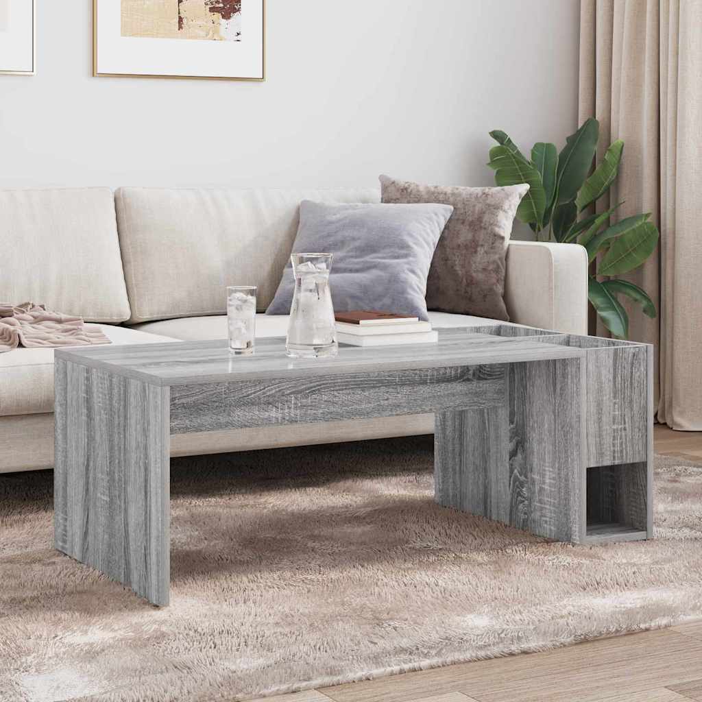 Table basse Gris Sonoma 101,5 x 50 x 37 cm Bois d'ingénierie - XIOS