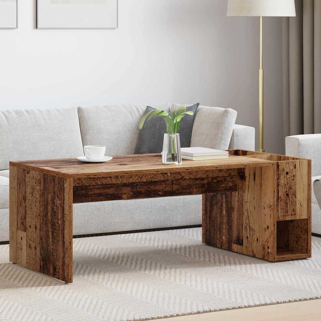Table basse Bois ancien 101,5 x 50 x 37 cm Bois d'ingénierie - XIOS