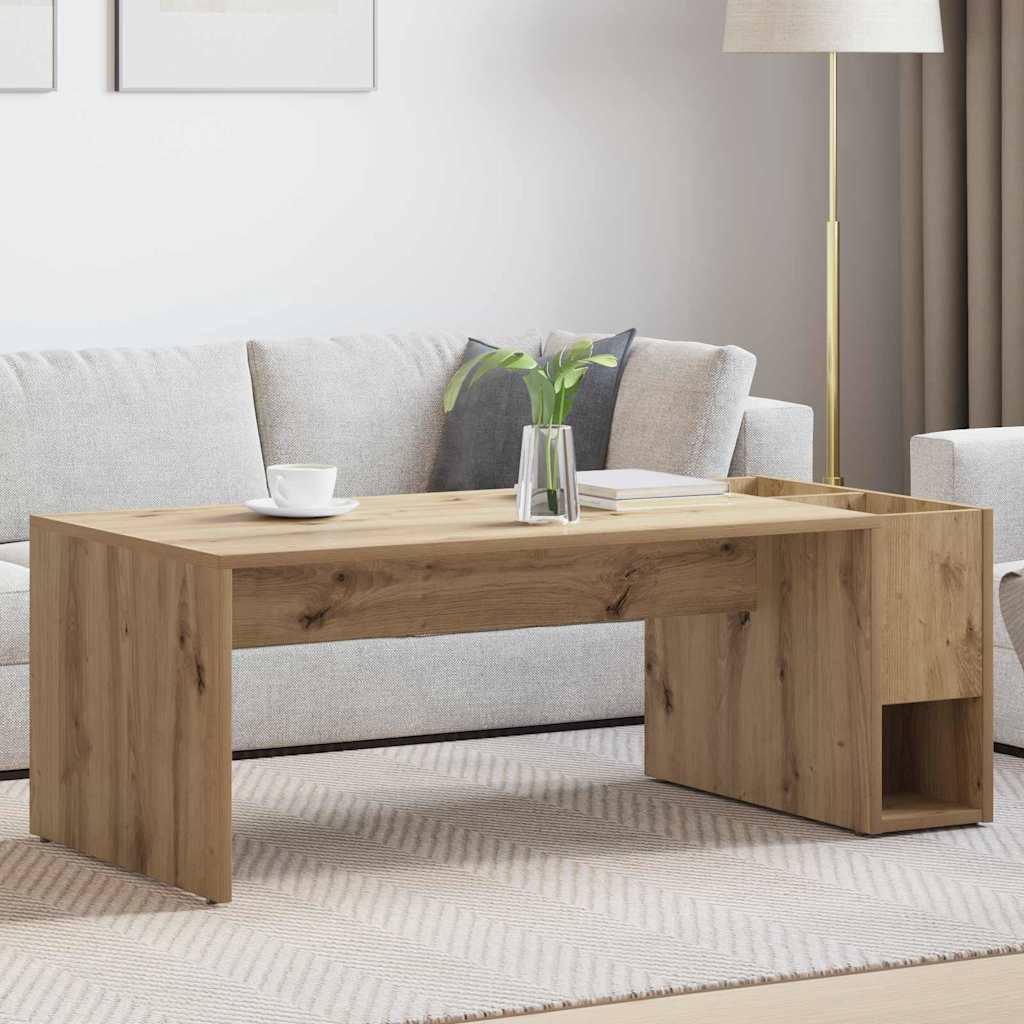 Table basse Chêne artisanal 101,5 x 50 x 37 cm - XIOS