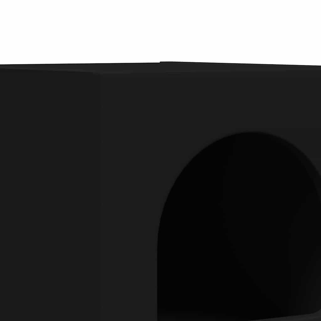 Table de chevet 2 pcs Noir 29,5 x 33,5 x 50 cm - XIOS