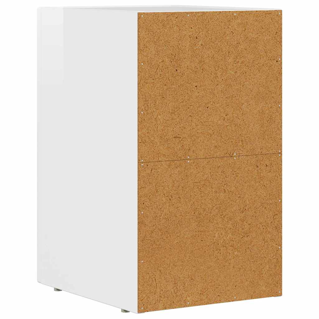 Table de chevet 2 pcs Blanc brillant 29,5 x 33,5 x 50 cm - XIOS