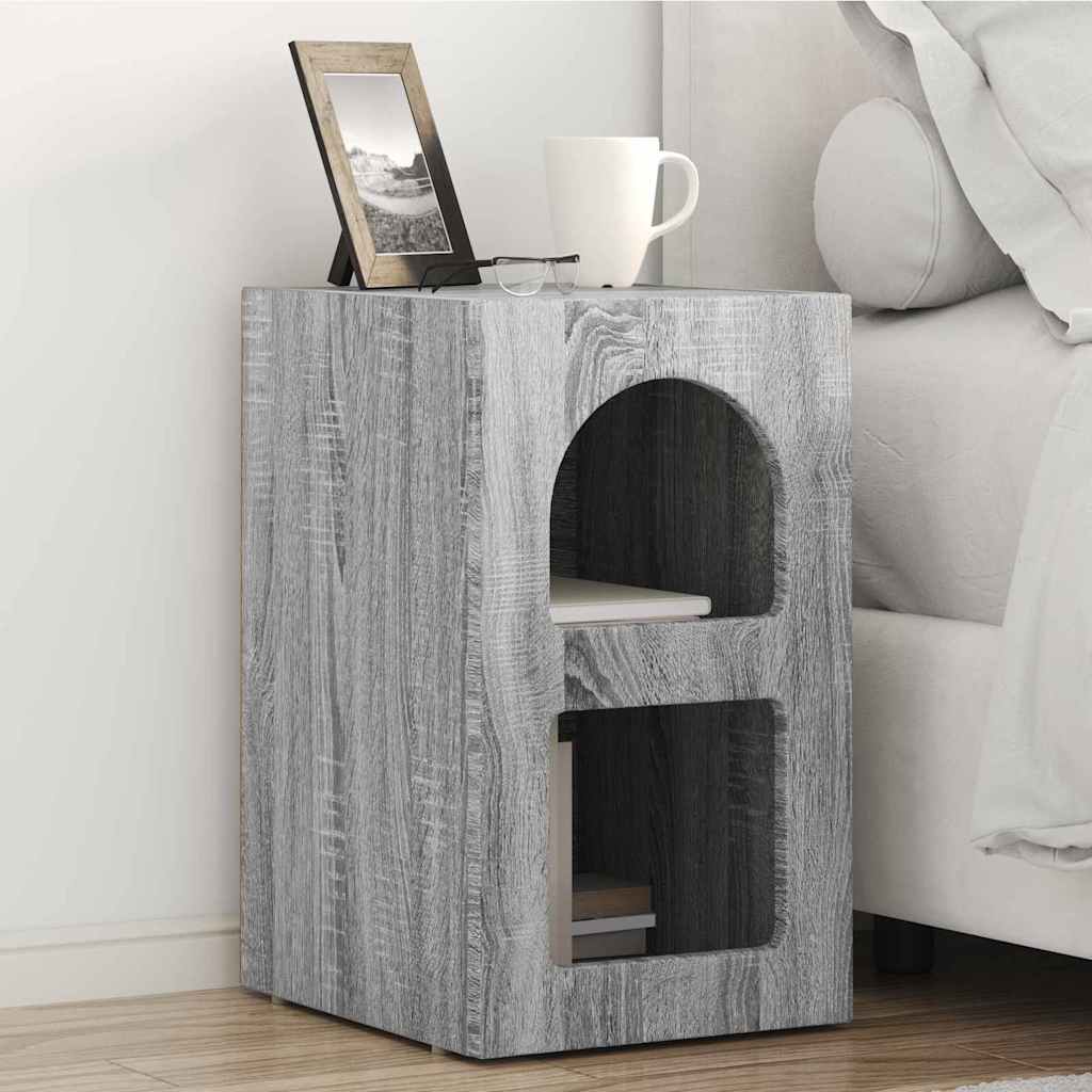 Table de chevet 2 pcs Gris Sonoma 29,5 x 33,5 x 50 cm - XIOS