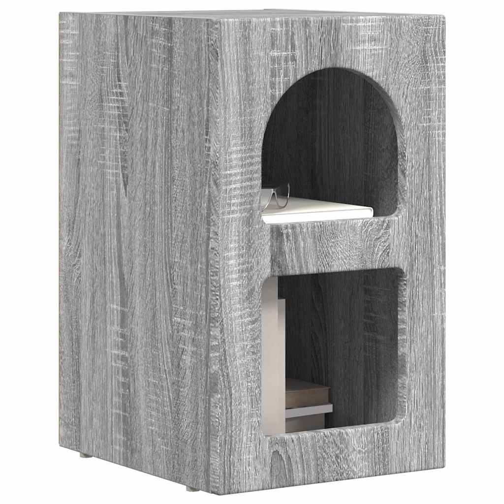 Table de chevet 2 pcs Gris Sonoma 29,5 x 33,5 x 50 cm - XIOS