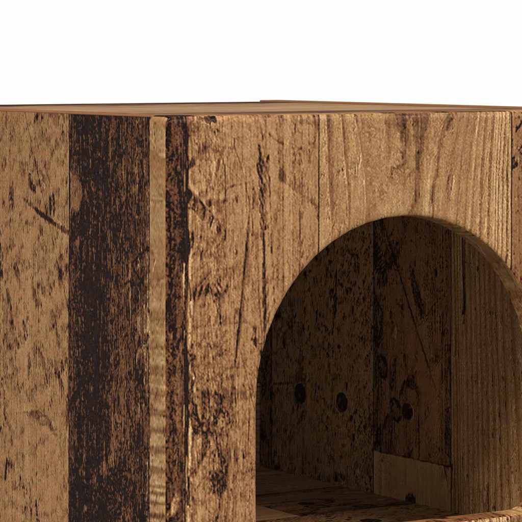 Table de chevet 2 pcs Bois ancien 29,5 x 33,5 x 50 cm - XIOS