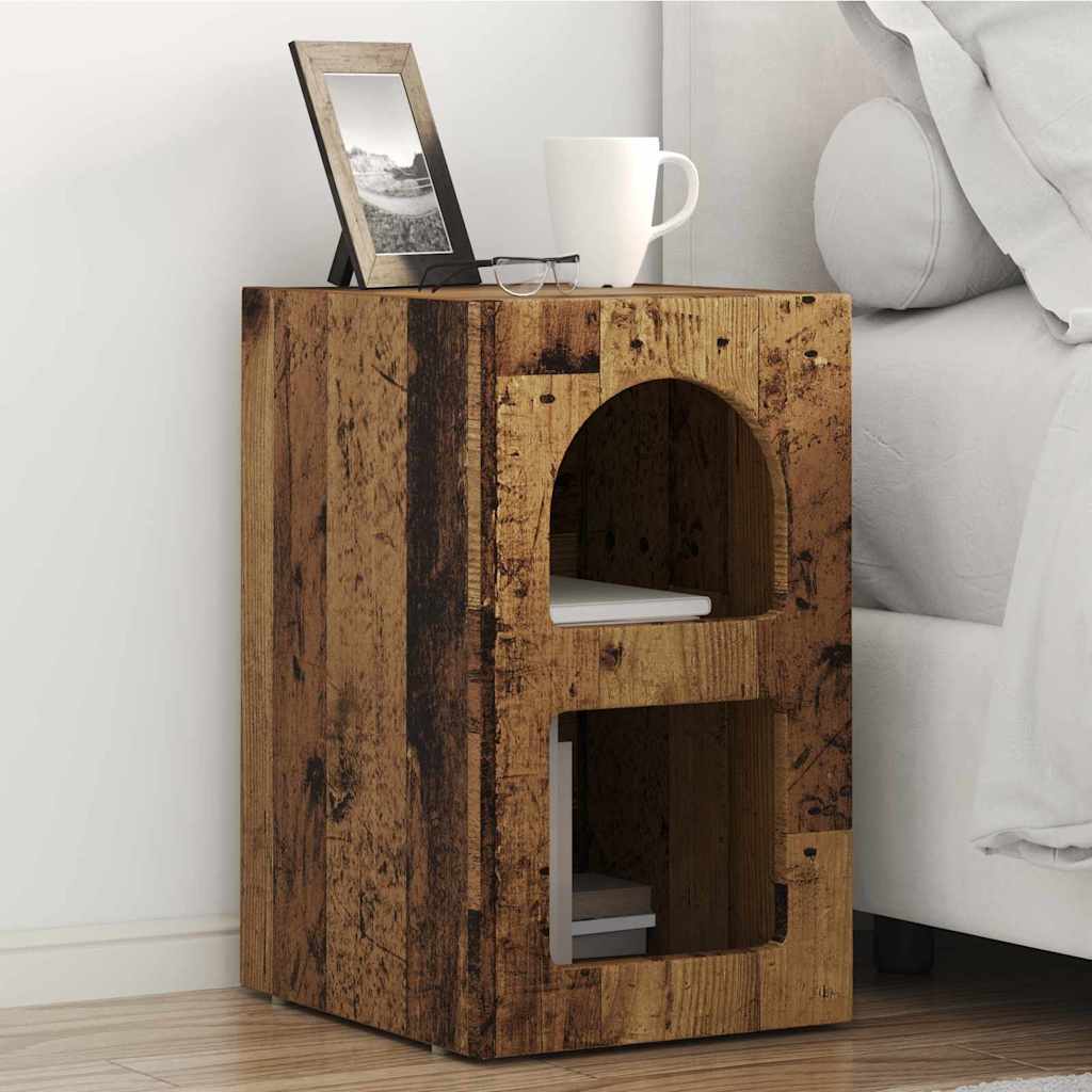 Table de chevet 2 pcs Bois ancien 29,5 x 33,5 x 50 cm - XIOS