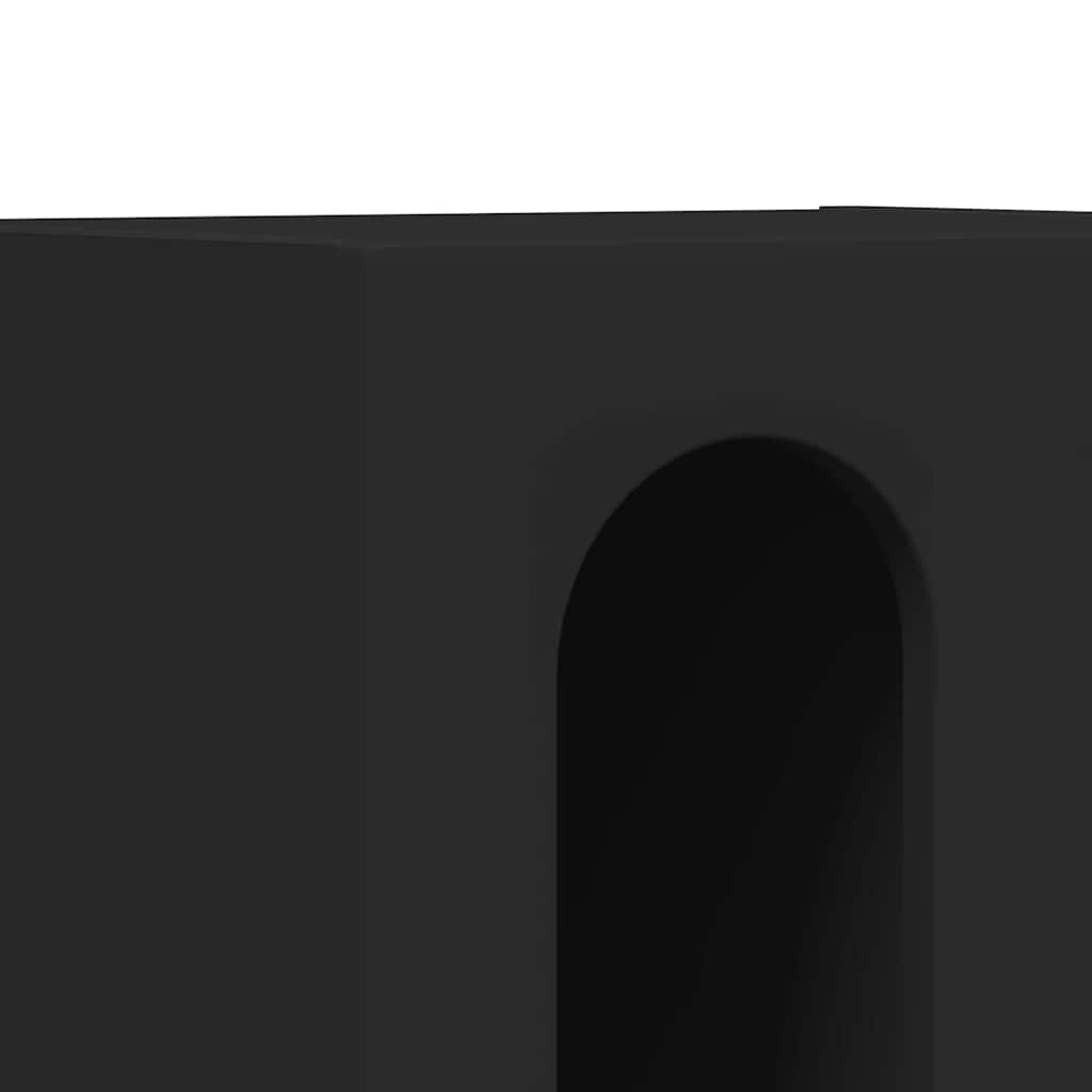 Table de chevet 2 pcs Noir 40 x 35 x 50 cm Bois d'ingénierie - XIOS