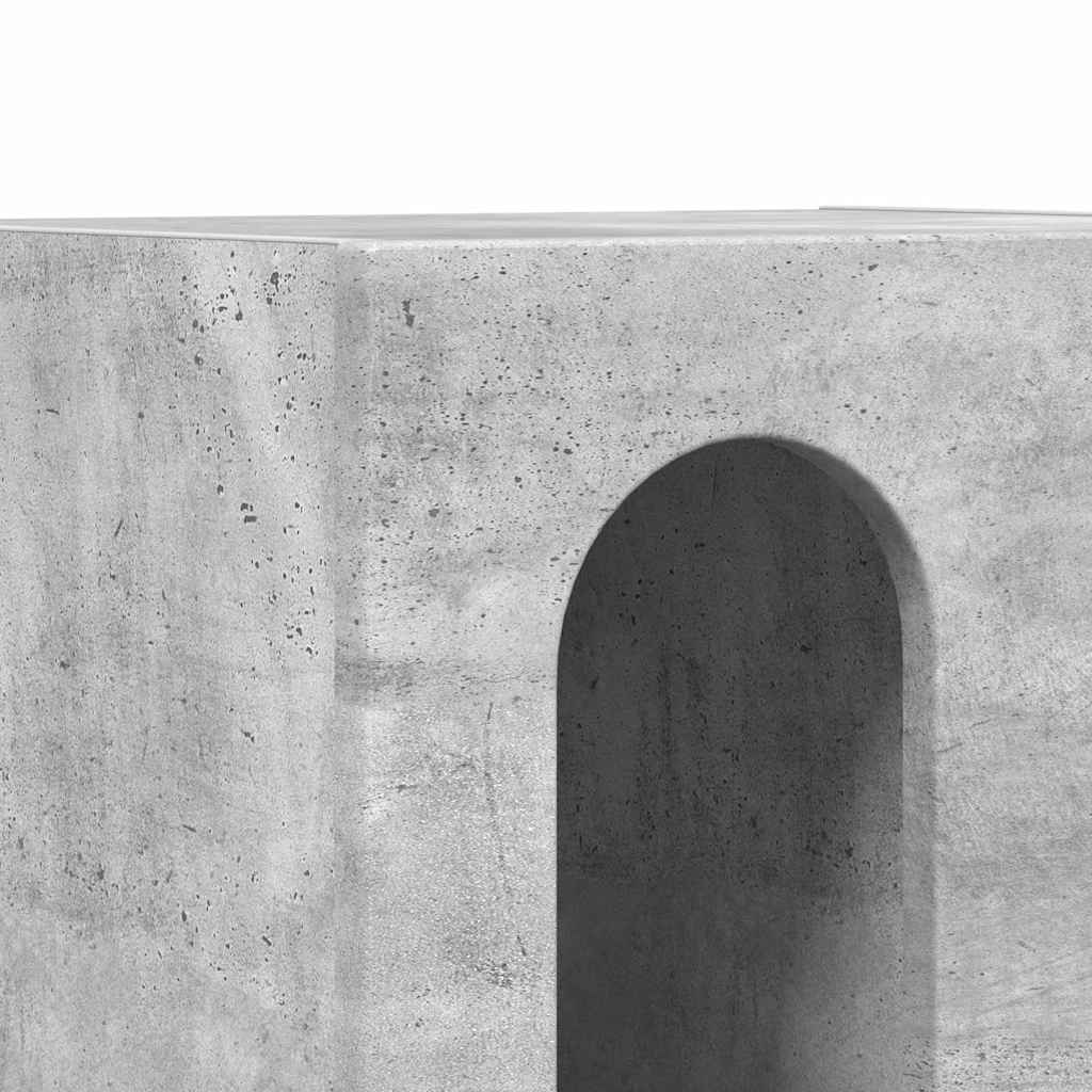 Table de chevet 2 pcs Gris béton 40 x 35 x 50 cm - XIOS