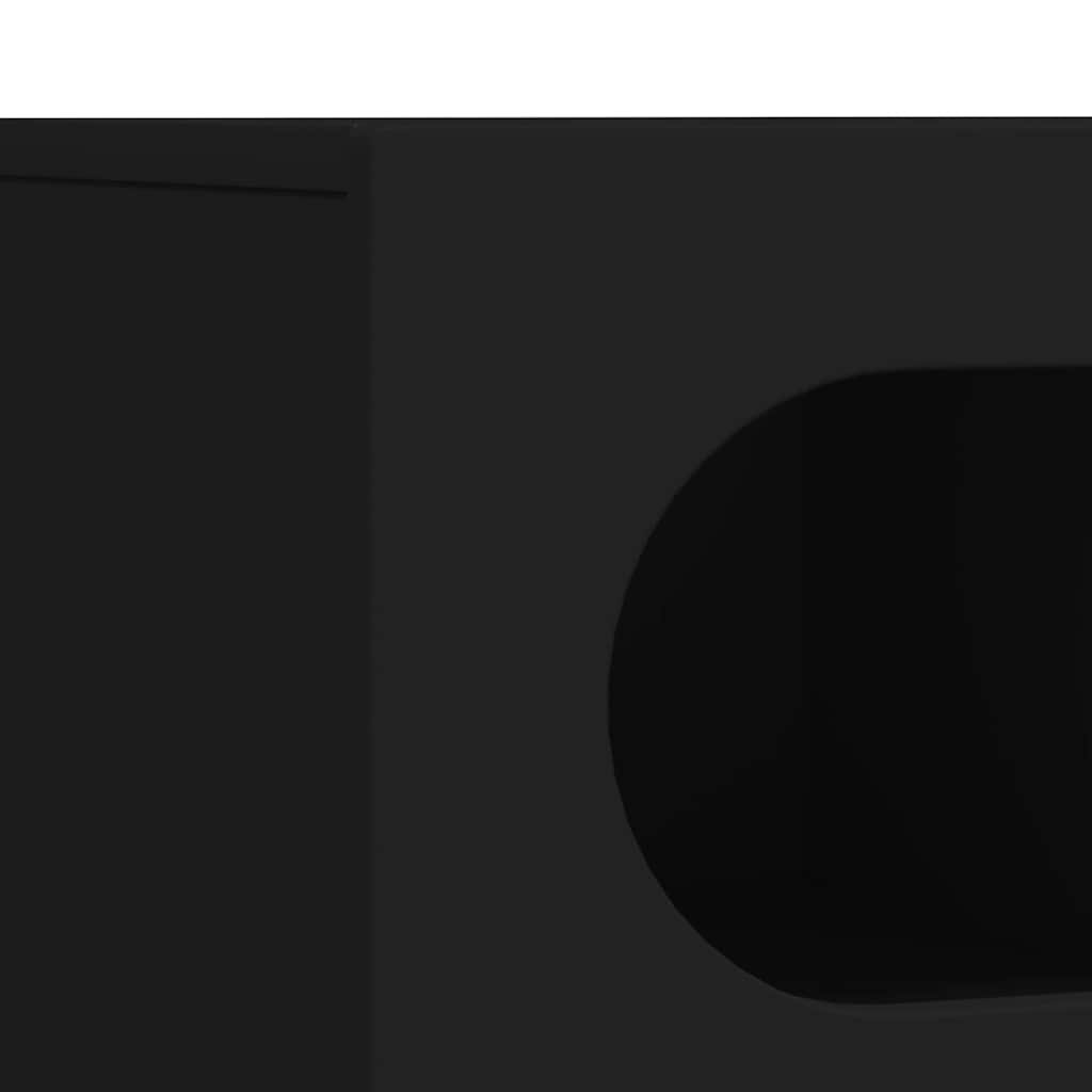 Meuble TV Noir 100 x 35 x 40 cm Bois d'ingénierie - XIOS