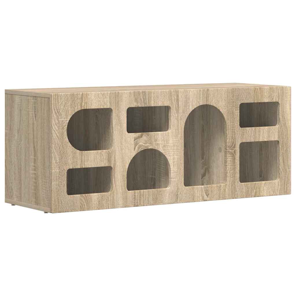 Meuble TV Chêne Sonoma 100 x 35 x 40 cm Bois d'ingénierie - XIOS
