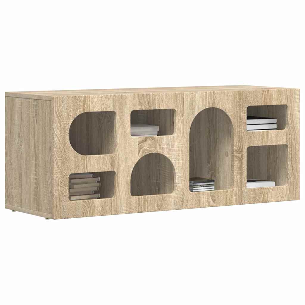 Meuble TV Chêne Sonoma 100 x 35 x 40 cm Bois d'ingénierie - XIOS