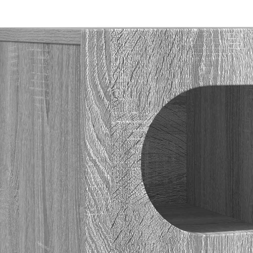 Meuble TV Gris Sonoma 100 x 35 x 40 cm Bois d'ingénierie - XIOS