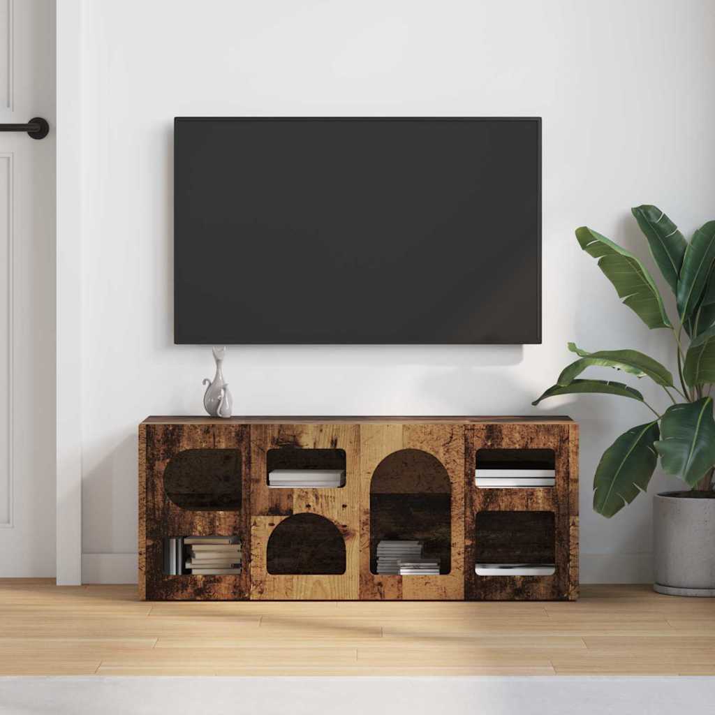Meuble TV Bois ancien 100 x 35 x 40 cm Bois d'ingénierie - XIOS