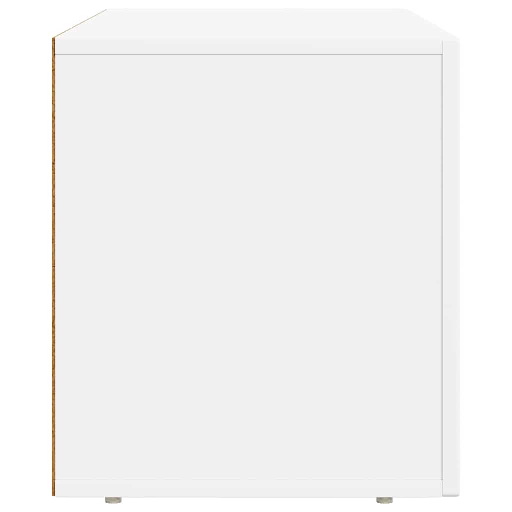 Meuble TV ELST 80 x 35 x 40 cm Blanc Bois d'ingénierie - XIOS