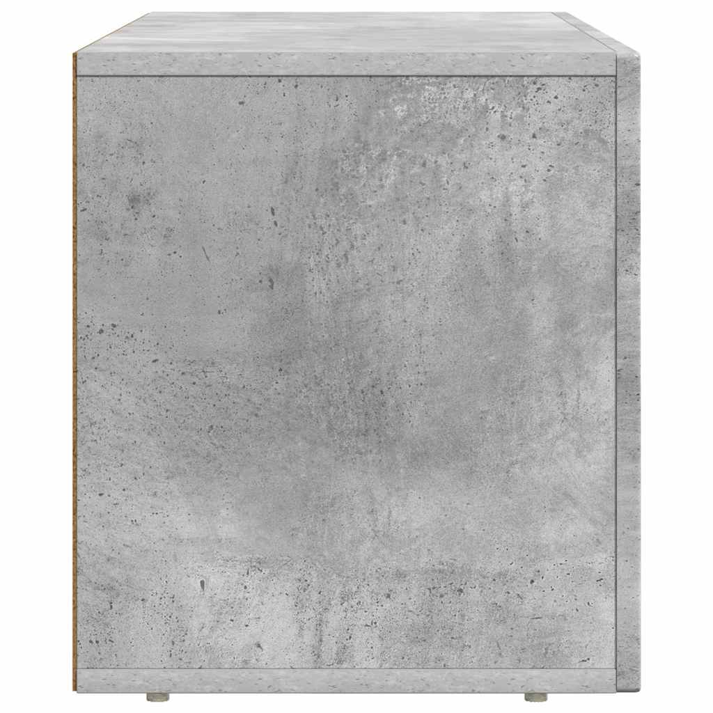 Meuble TV Gris béton 80 x 35 x 40 cm Bois d'ingénierie - XIOS