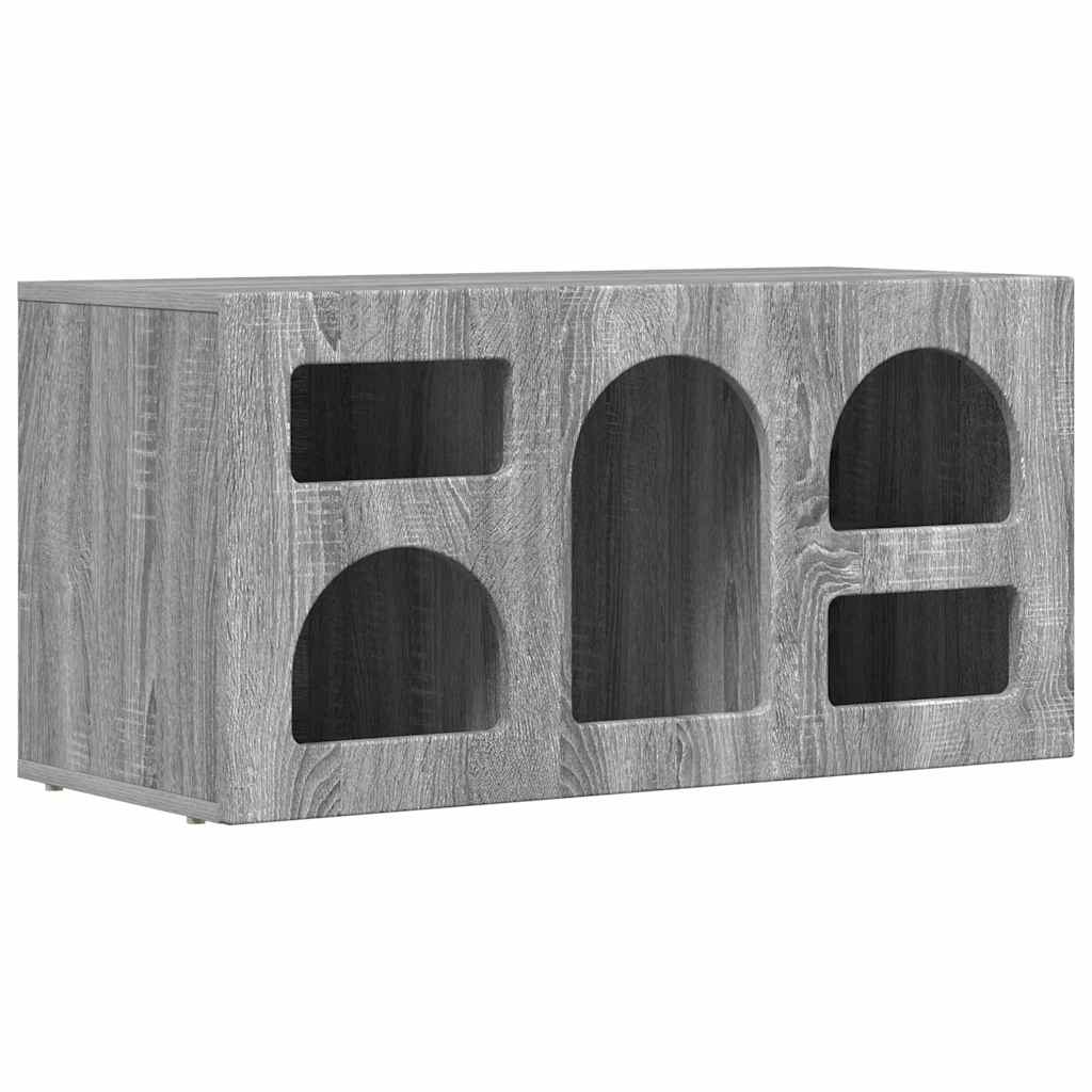 Meuble TV Gris Sonoma 80 x 35 x 40 cm Bois d'ingénierie - XIOS