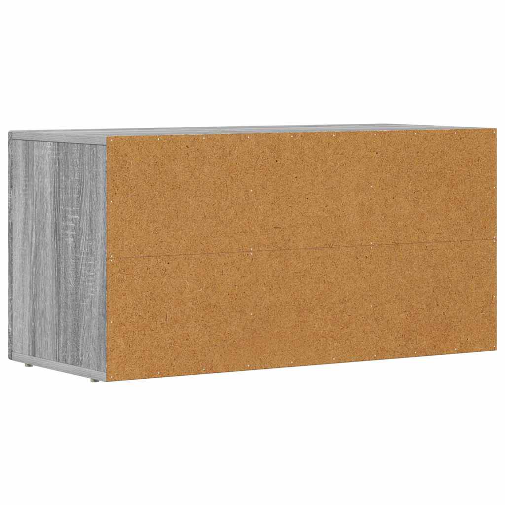 Meuble TV Gris Sonoma 80 x 35 x 40 cm Bois d'ingénierie - XIOS