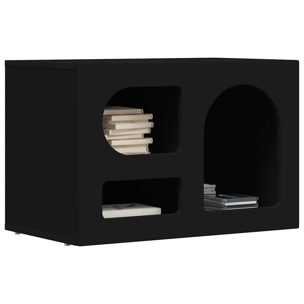 Meuble TV ELST 60 x 35 x 40 cm Noir Bois d'ingénierie - XIOS