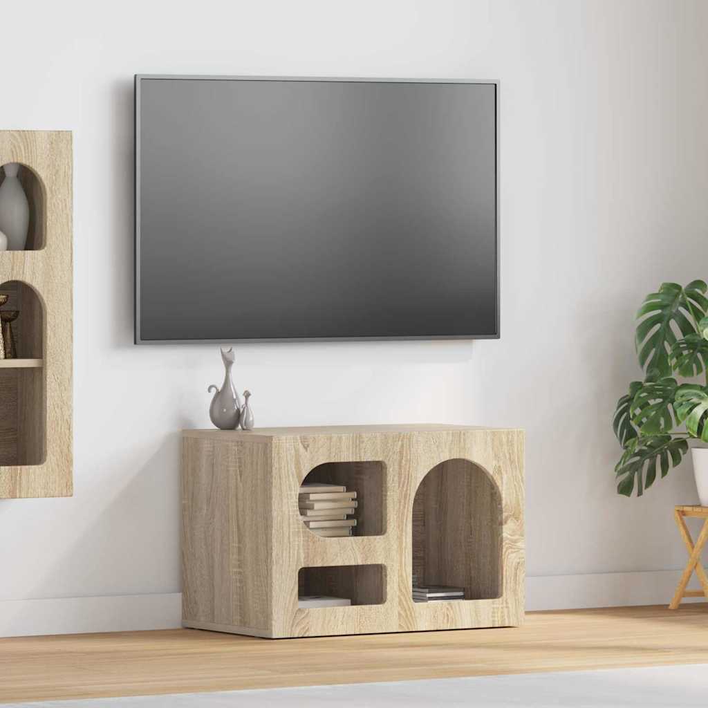 Meuble TV ELST 60 x 35 x 40 cm Chêne Sonoma Bois d'ingénierie - XIOS